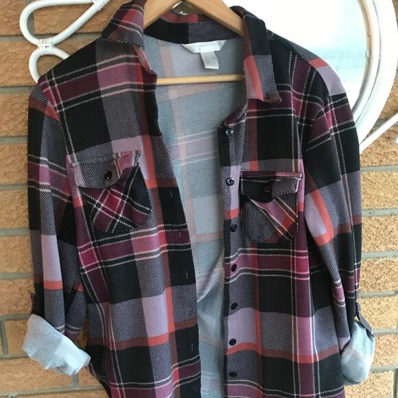 Urban Heritage Ladies Plaid Shirt Size Medium - Picture 3 of 3